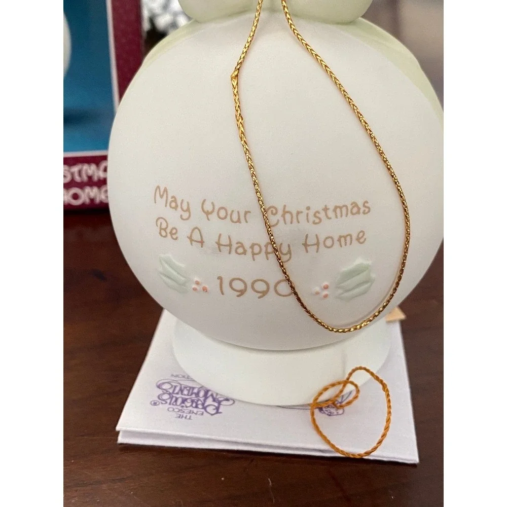 Precious Moments 1990 Annual Edition Ornament May Your Christmas Be A Happy Home